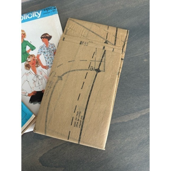 Simplicity Vintage Uncut Misses Blouses Size 16 Pattern No 7896 - Picture 7 of 7